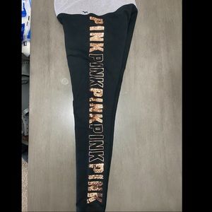 Pink Bling Yoga Legging